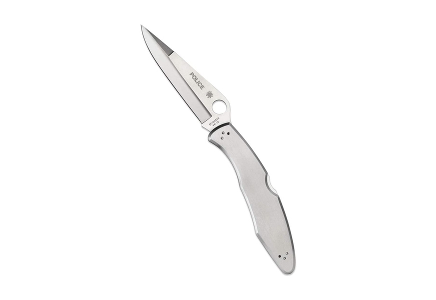police stainless steel folding pocket knife