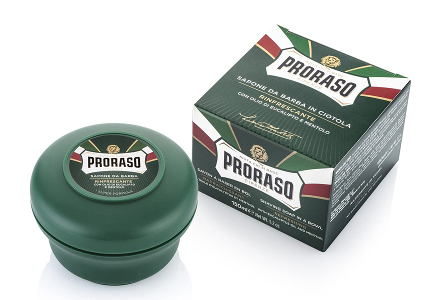 proraso shaving soap in a bowl