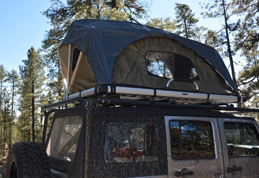raptor series offgrid voyager jeep truck suv camping rooftop tent