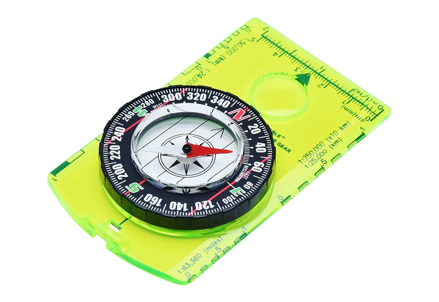 Walking Mountaineering with Emergency Whistle Neck Strap and Storage Box weefu Compass Orienteering Clear Compass Navigation Compass for Hiking Camping