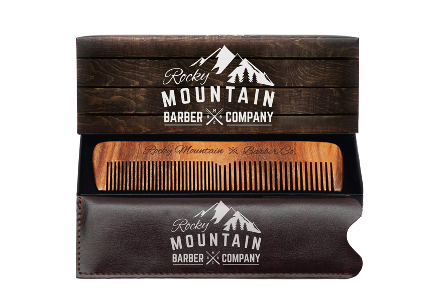 rocky mountain barber company hair, beard and moustache comb