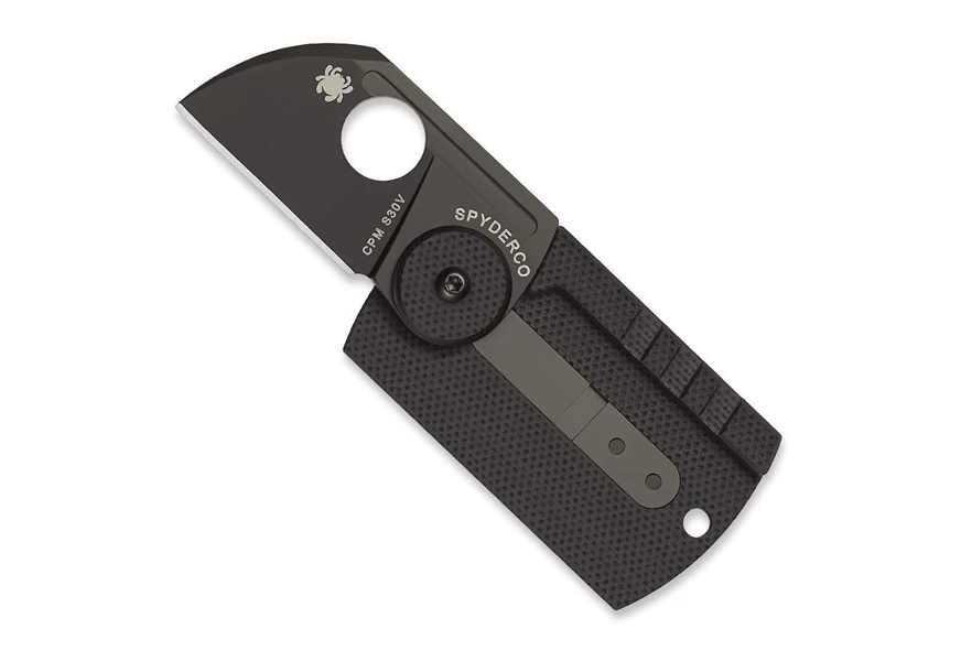 spyderco dog tag plain edge folder