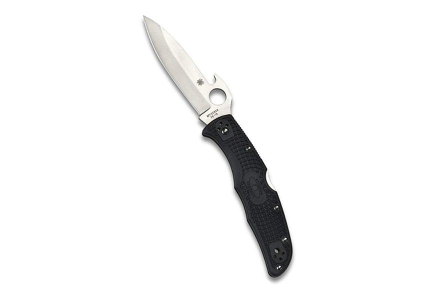 spyderco endura 4 wave plain edge folding knife
