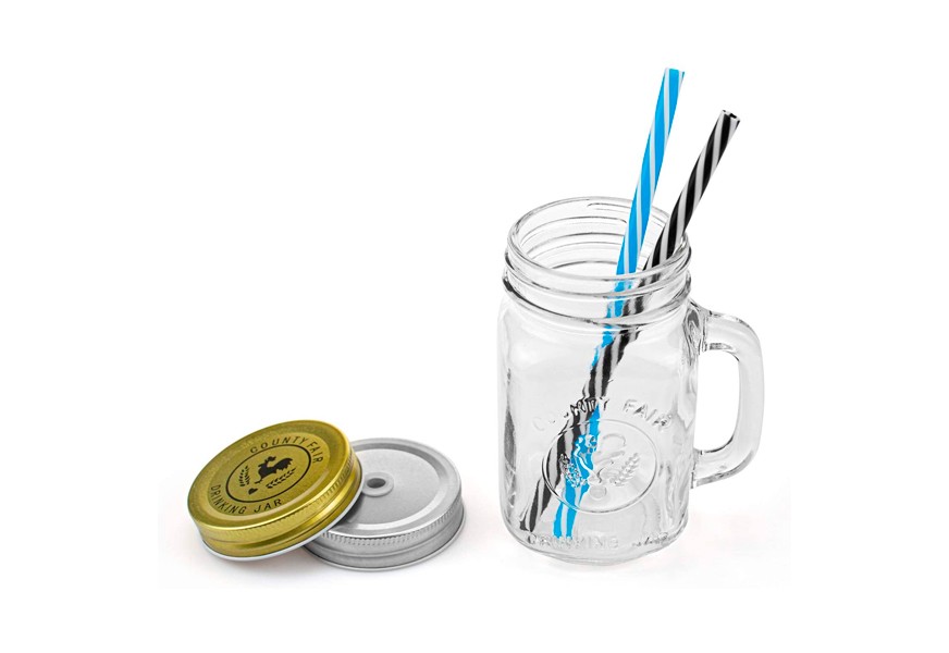 tebery 9 pack glass mason drinking jars