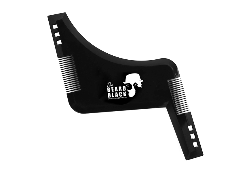 the black beard beard shaping & styling tool with inbuilt comb
