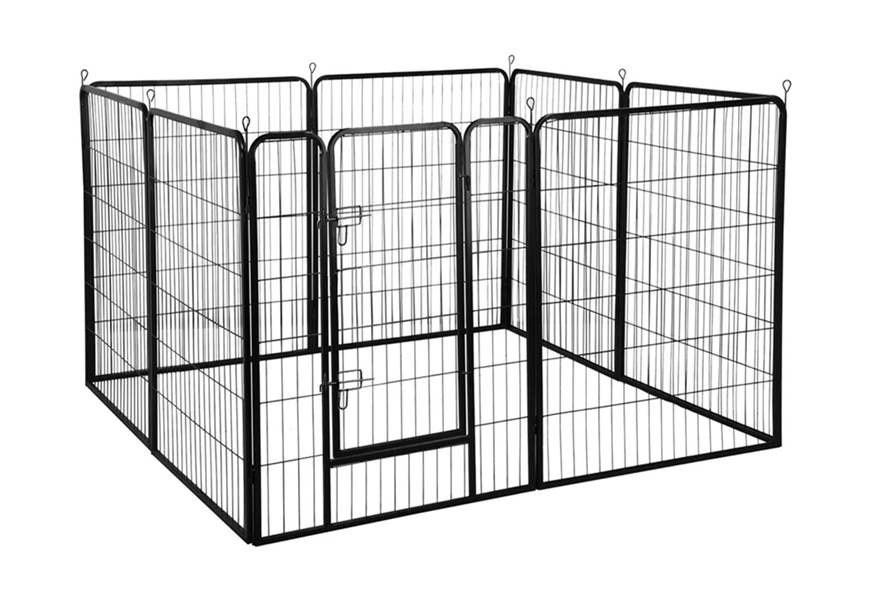 yaheetech heavy duty foldable metal playpen outdoor dog kennel