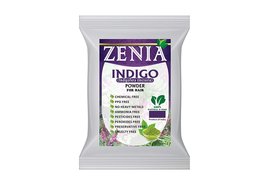 zenia indigo powder beard dye