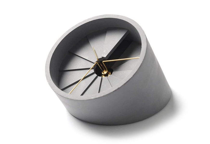 22 design studio 4th dimension concrete wall clock