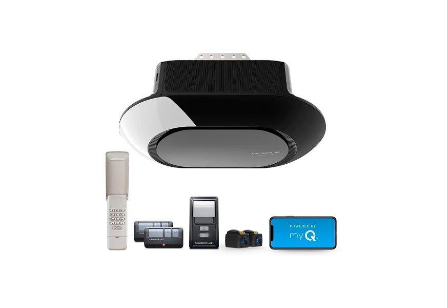 chamberlain group c870 smartphone controlled chain drive garage door opener