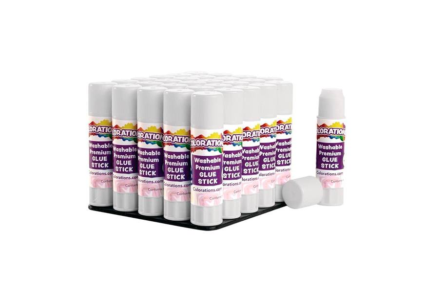 Colorations® Washable Premium Glue Sticks - Purple