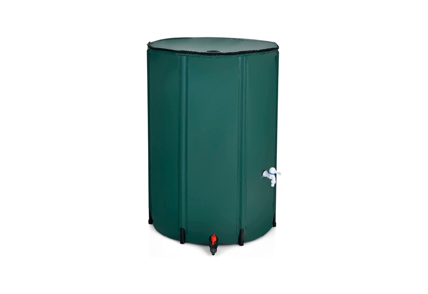 goplus portable rain barrel water collector