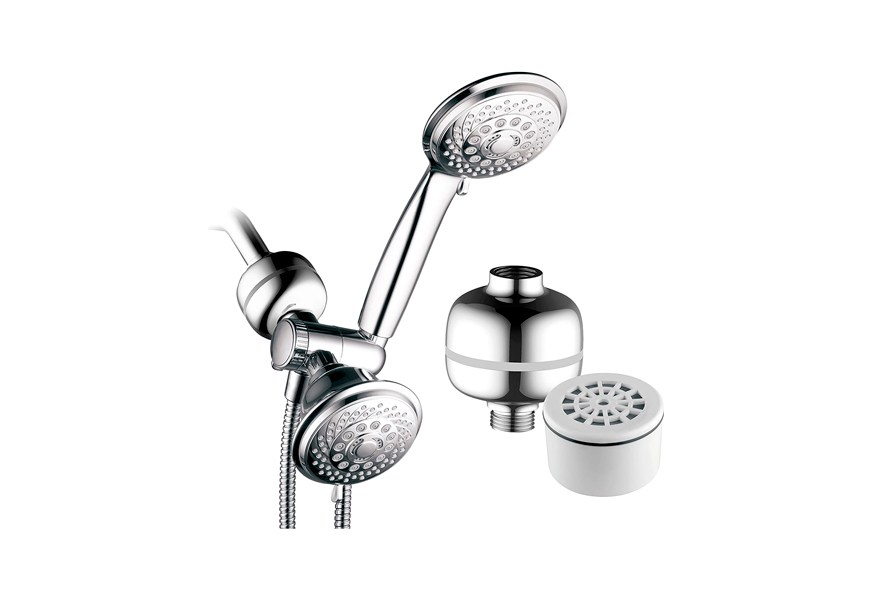 hotelspa dual shower head with handheld option