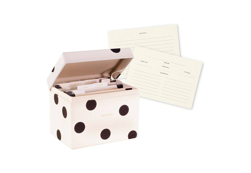 kate spade new york recipe box
