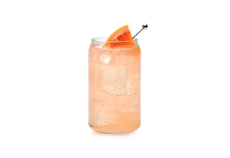 libbey can shaped beer glass