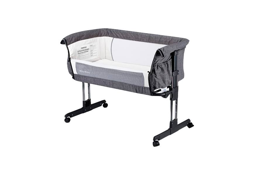 mika micky bedside crib