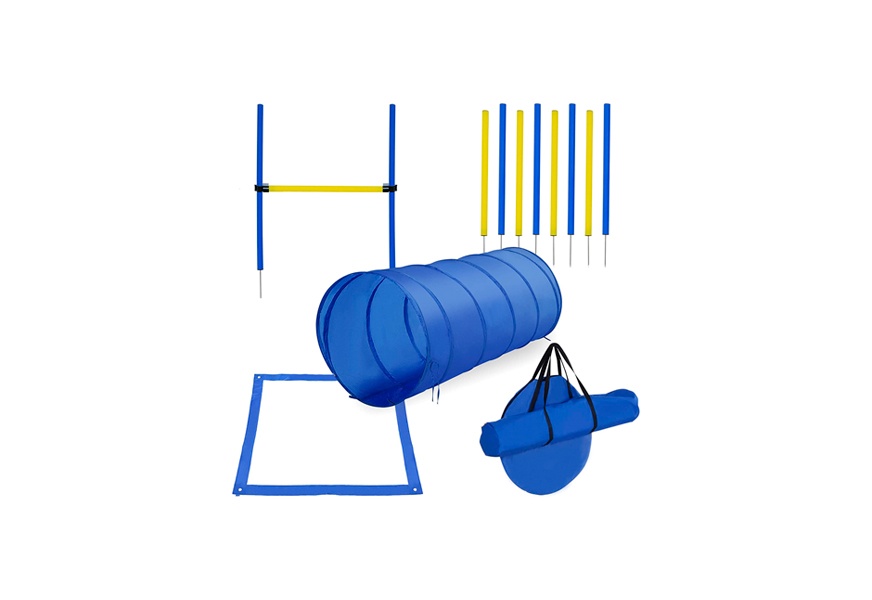 pawhut 4pc dog agility tunnel kit