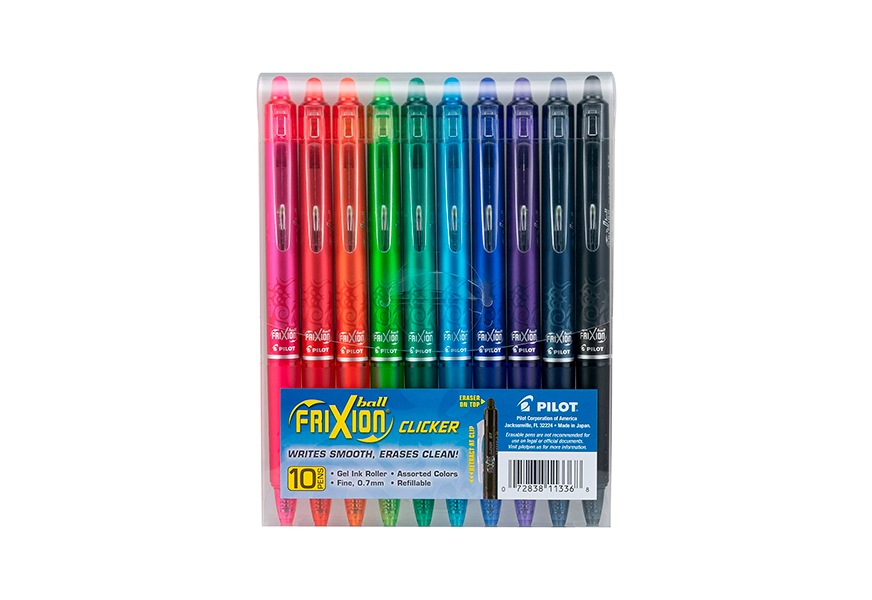 pilot frixion clicker erasable gel pens