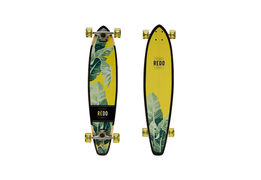 redo skateboard co. san diego palms longboard