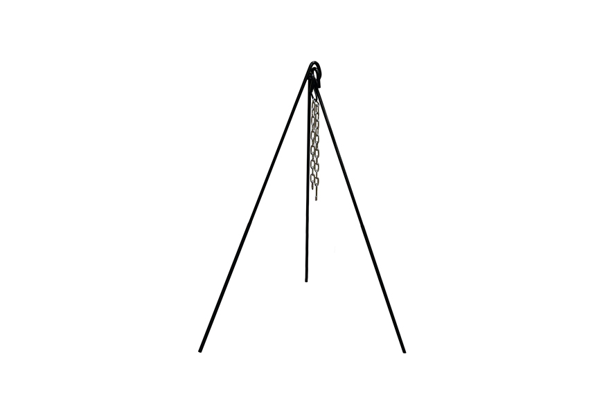 stansport cast iron cooking tripod for campfire cooking