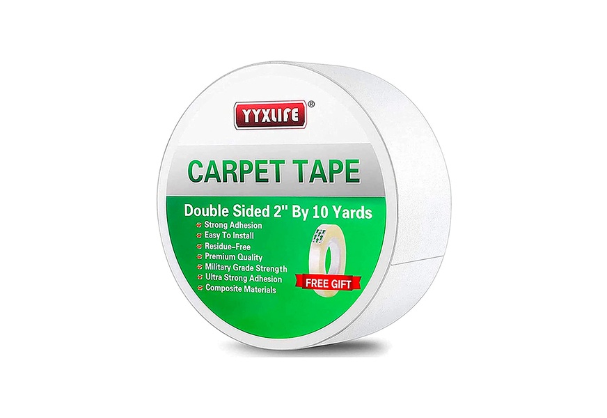 YYXLIFE Double Sided Carpet Tape for Area Rugs Carpet Adhesive Removable  Multi-Purpose Rug Tape Cloth for Hardwood Floors, Carpets Heavy Duty Sticky