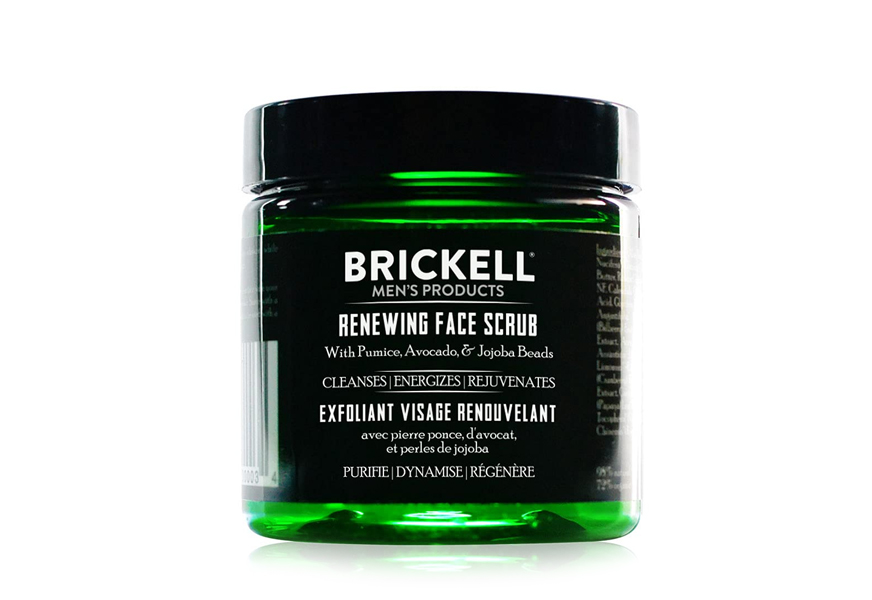 brickell men’s renewing exfoliating facial scrub