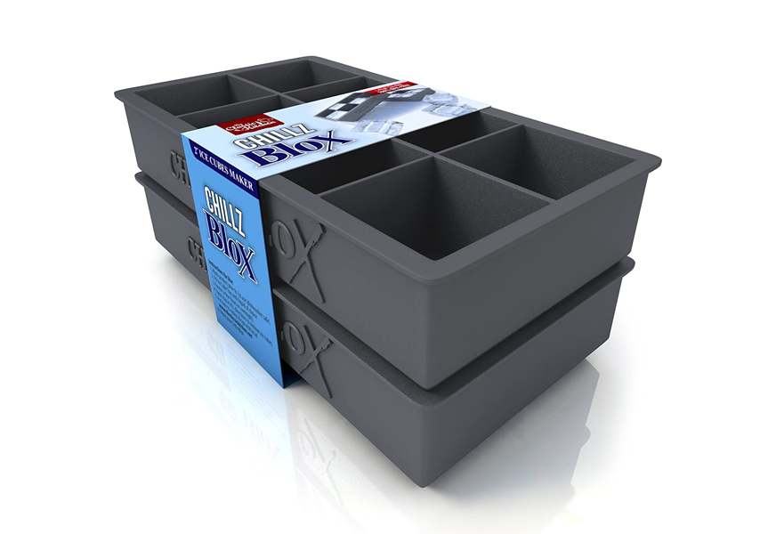 chillz blox large ice cube tray set