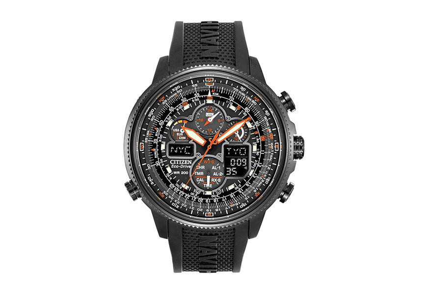 citizen men’s eco-drive navihawk atomic timekeeping watch