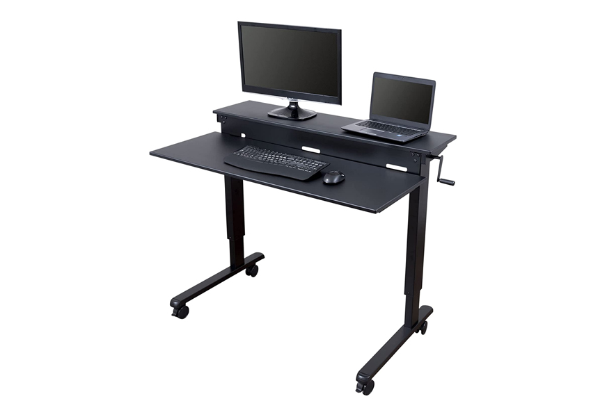 crank adjustable stand-up desk
