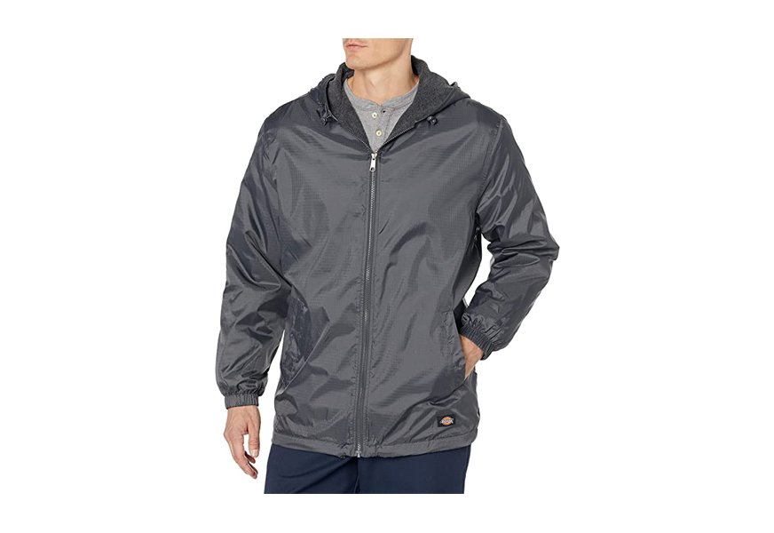 dickies fleece lined hooded jacket