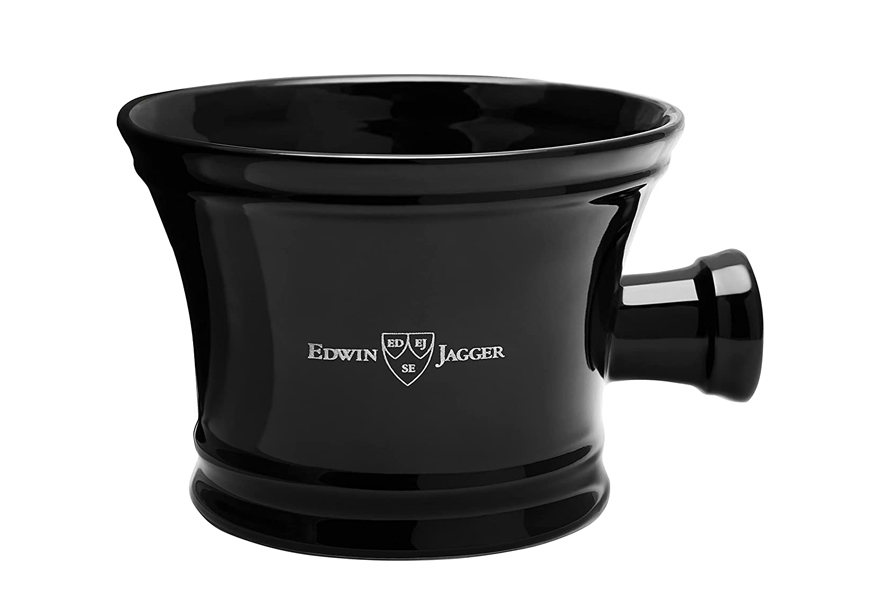 edwin jagger porcelain shaving soap bowl with handle