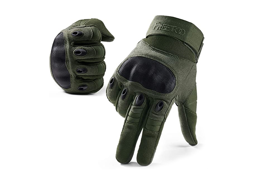 freetoo rubber knuckle tactical gloves