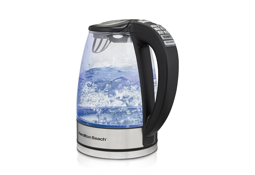 hamilton beach 40941 glass electric smart kettle