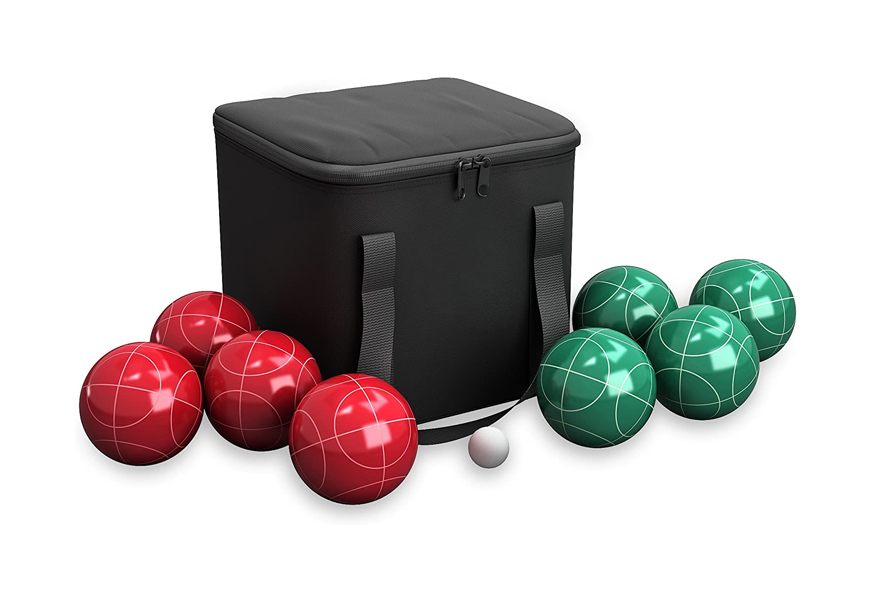 Details about   Deluxe 4-Player Resin Bocce Ball Set With Carrying Case 90mm 4 colors BRAND NEW 