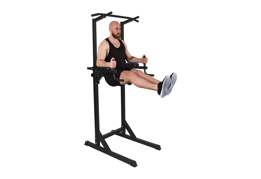 Karmas product power tower adjustable height dip station pull up bar for home gym online