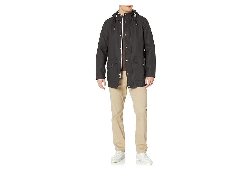 levi's rubberized rain parka jacket