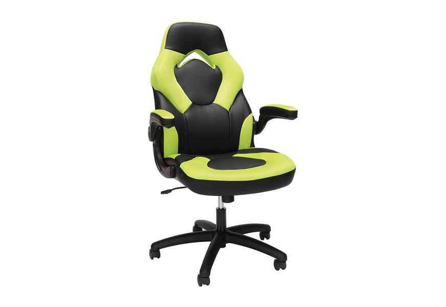 ofm essentials racing leather gaming chair