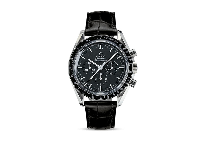 omega speedmaster black dial chronograph watch