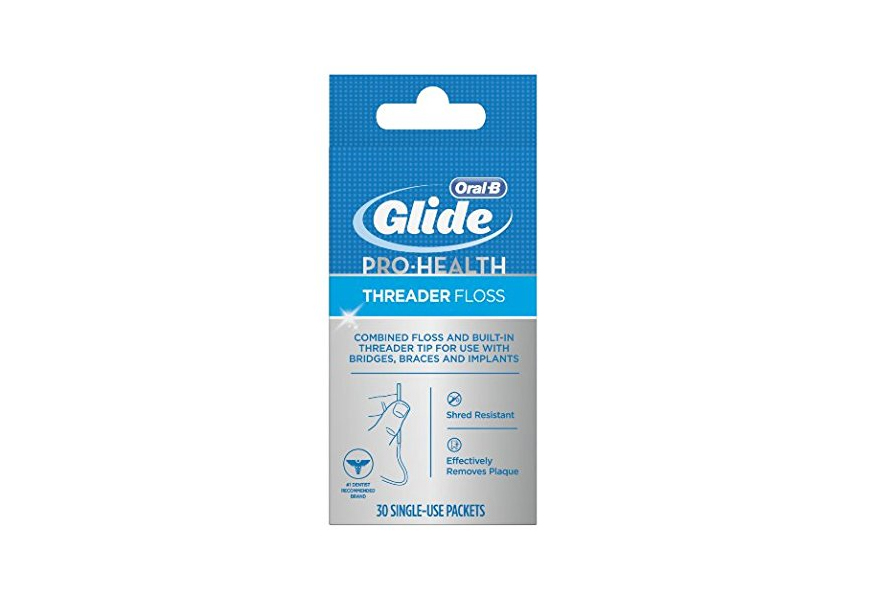 oral-b glide pro-health threader dental floss