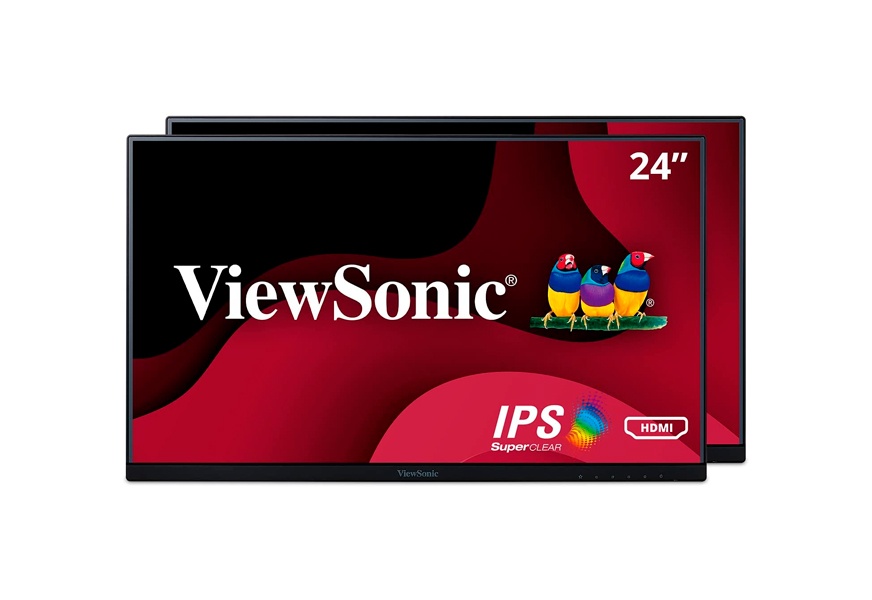 viewsonic frameless head only 1080p ips monitor for dual setup
