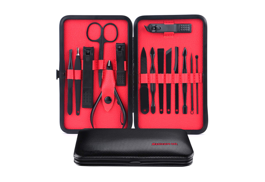 wonenice 15 in 1 stainless steel mens manicure set
