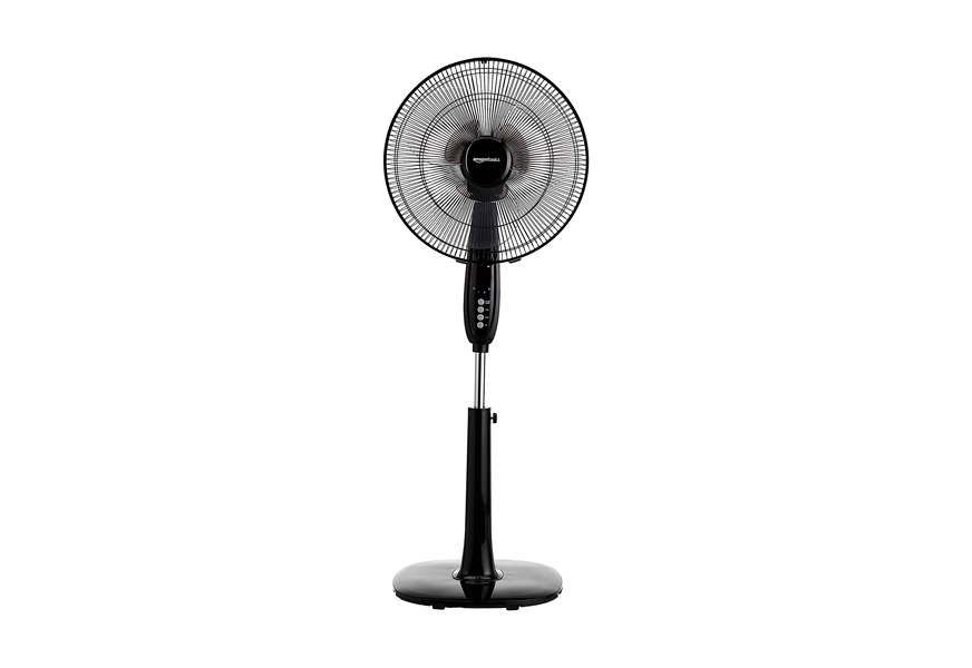 amazonbasics oscillating pedestal fan with remote