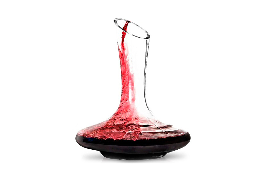 btat 100% lead free hand blown crystal wine decanter