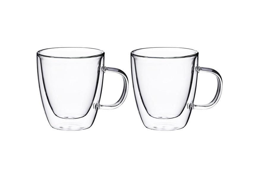 bruntmor double wall glass with handle