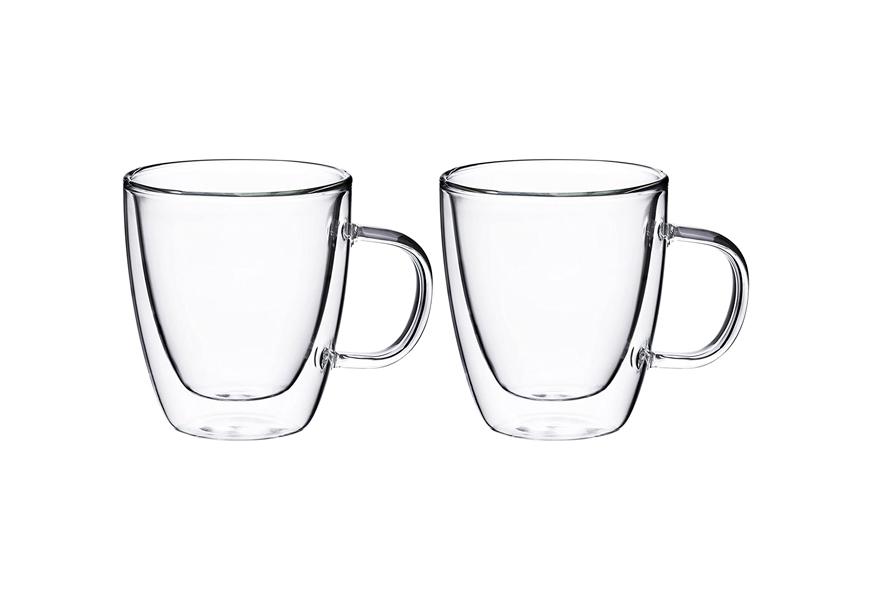 LavoHome Irish Coffee Glass Mugs Footed 10.5 oz.Thick Wall Glass