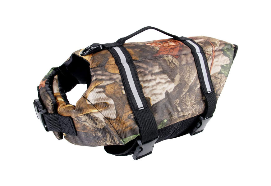 camo pet life preserver jacket