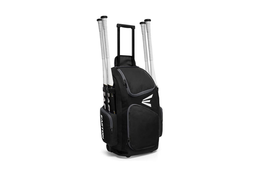 easton traveler bat & equipment wheeled bag