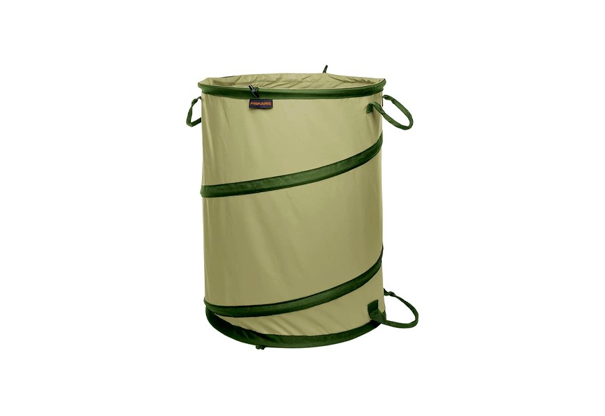 fiskars kangaroo collapsible container leaf bag