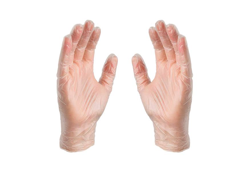 gpx3 industrial clear vinyl disposable gloves