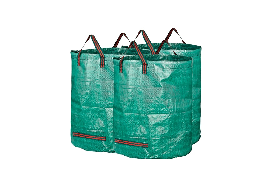 3 Pack VINE RITUALS® 272 Litre Large Garden Bags.Reusable Lightweight Multi-Purpose Yard Bags with Handles for Potting 