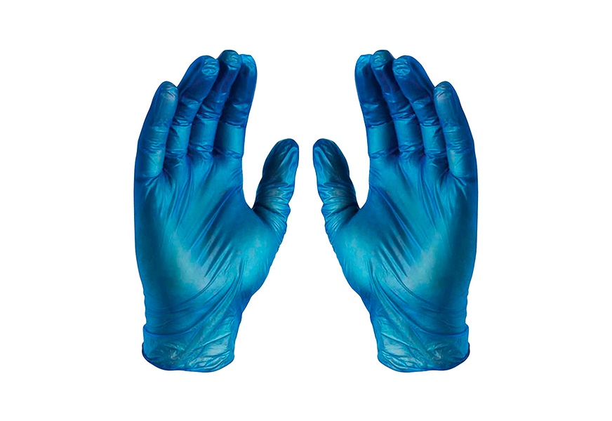 gloveplus industrial blue vinyl gloves